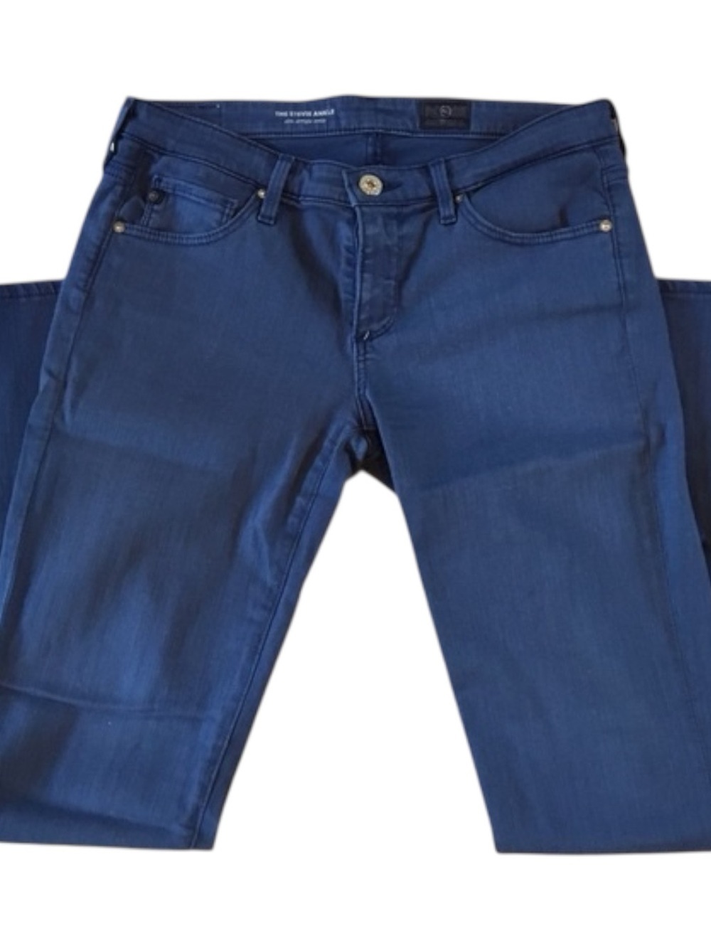 AG Adriano Goldschmied The Stevie Ankle Slim Straight Ankle Blue Jeans, W29, 29R